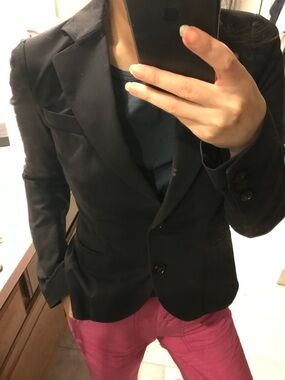 Theory Classic Black Tailored Blazer